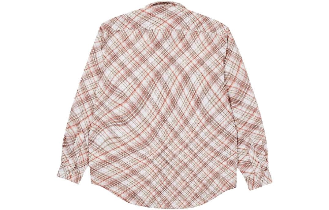 Рубашка PALACE SS22 Warp Check Shirt Red - изображение 2