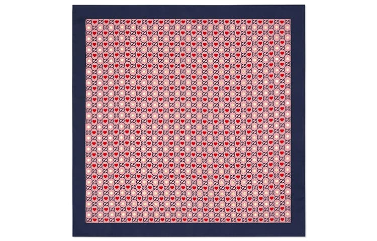Платок Gucci Silk Scarf Pink GG - изображение 1