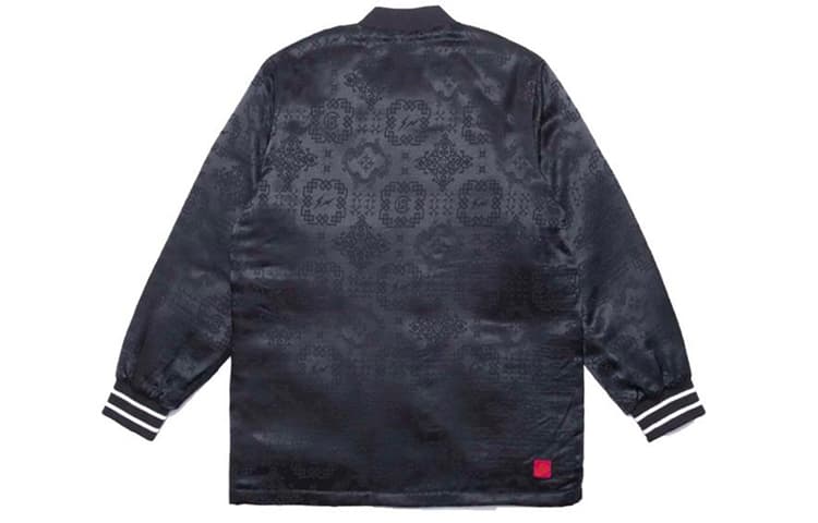 Куртка CLOT x Fragment Design Black Silk Jacket - изображение 2