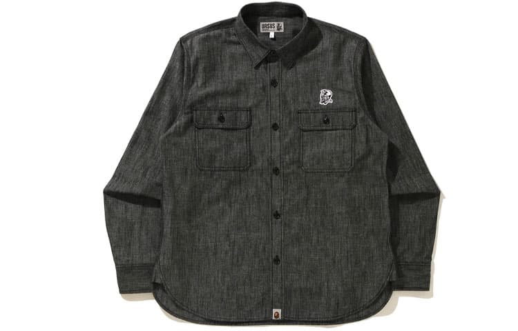 Рубашка BAPE URSUS CHAMBRAY - изображение 2