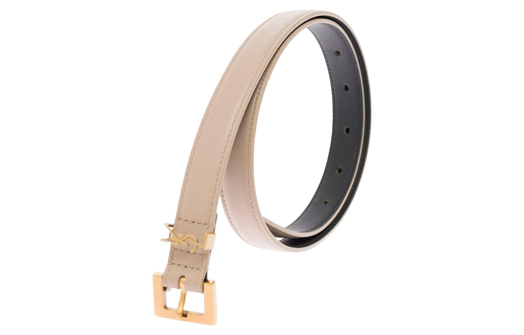 Ремень SAINT LAURENT Brown Calfskin Belt - изображение 4