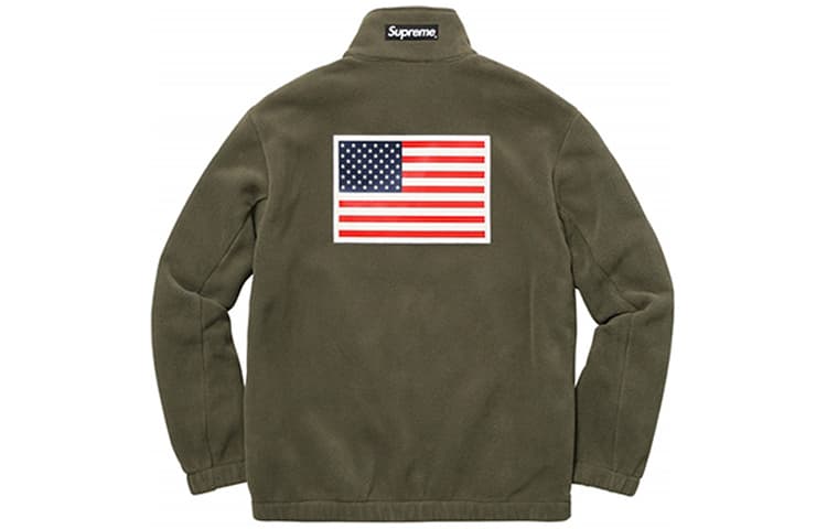 Куртка Supreme x The North Face SS17 Fleece Jacket Olive - изображение 2