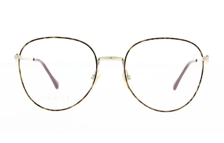 Оправа Gucci Cat Eye Optical Glasses Black Gold 51mm - изображение 3