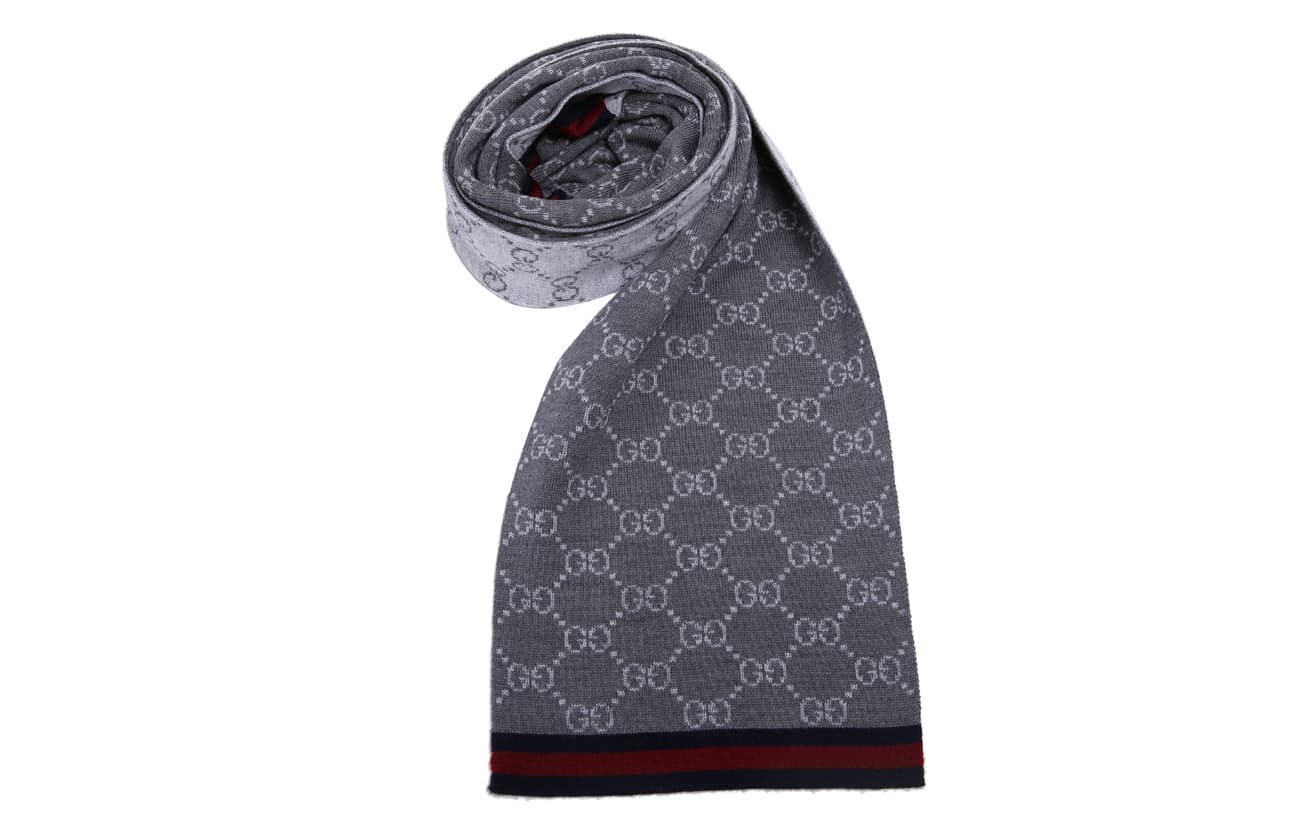 Шарф Gucci Wool Scarf Gray - изображение 4
