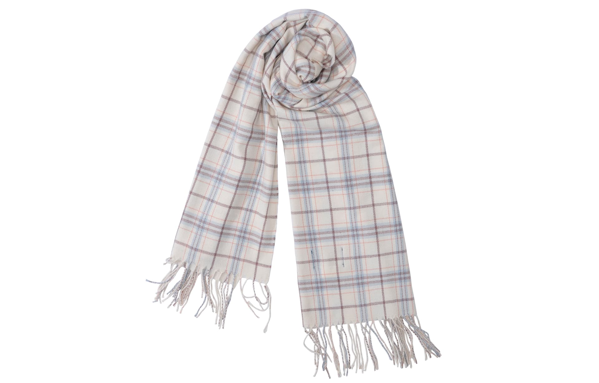 Шарф UNVESNO Plaid Tassel Scarf - изображение 2