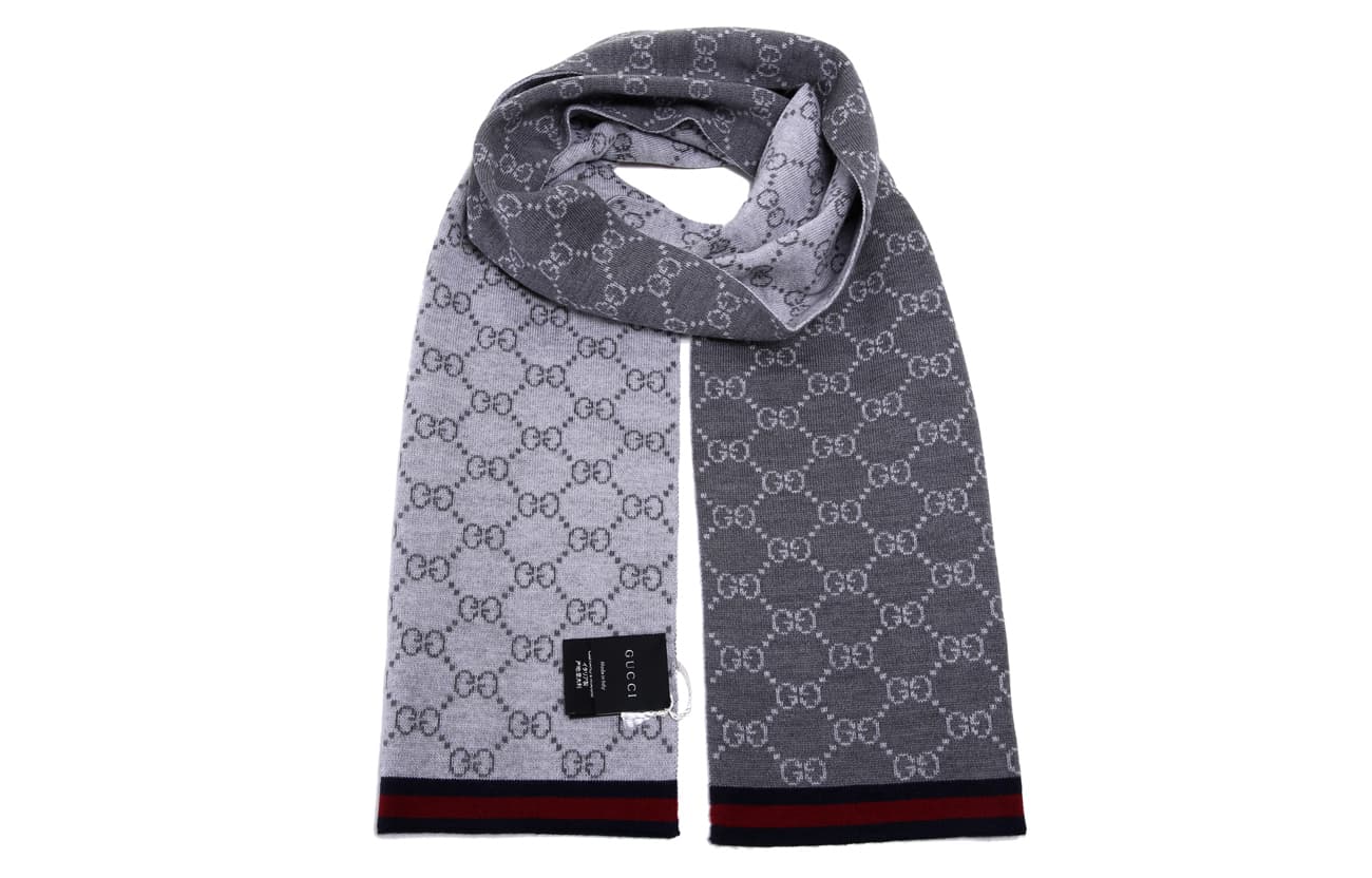 Шарф Gucci Wool Scarf Gray - изображение 2
