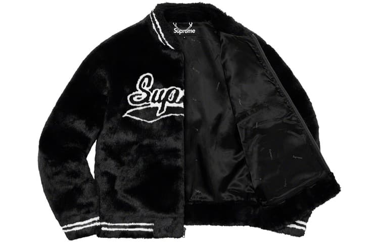 Куртка Supreme Faux Fur Varsity Jacket - изображение 3