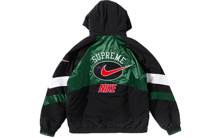 Куртка Supreme x Nike SS19 Waterproof Nylon Jacket Green - изображение 2