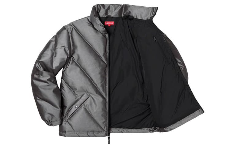 Куртка Supreme FW19 Week 11 Iridescent Puffy Jacket Black - изображение 2