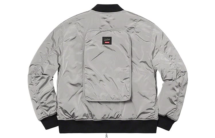 Куртка Supreme x Jean Paul Gaultier Reversible Backpack MA-1 Silver - изображение 2