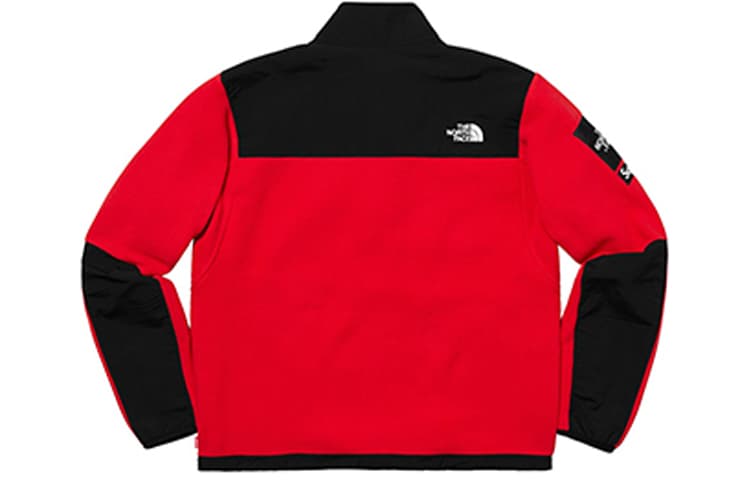 Куртка Supreme x The North Face Fleece Jacket Red - изображение 2