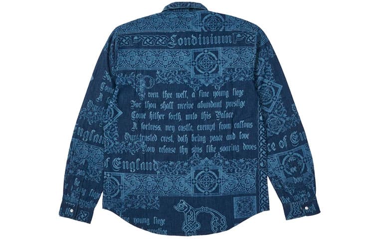 Рубашка PALACE FW21 Medieval Shirt Blue - изображение 2