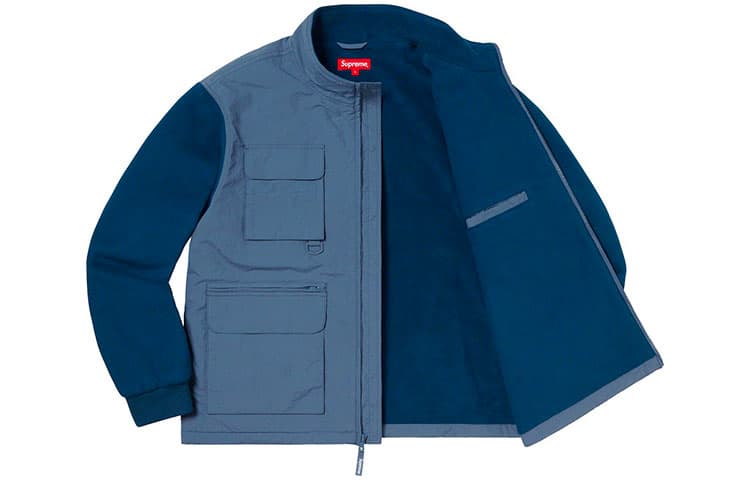 Куртка Supreme Upland Fleece Jacket Light Blue - изображение 3