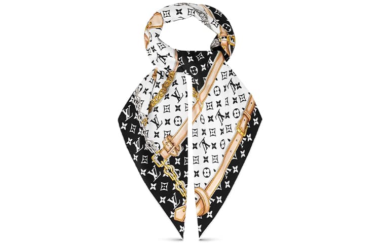 Платок Louis Vuitton Scarf Black - изображение 4