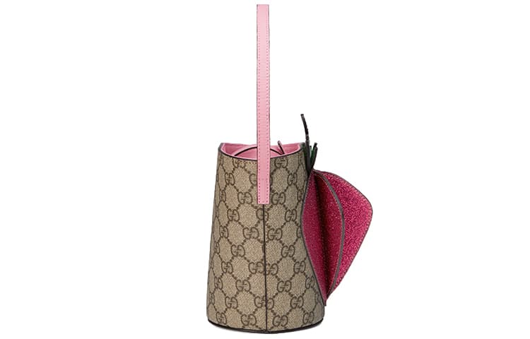 Мини-сумка Gucci Strawberry Bucket Bag - изображение 4