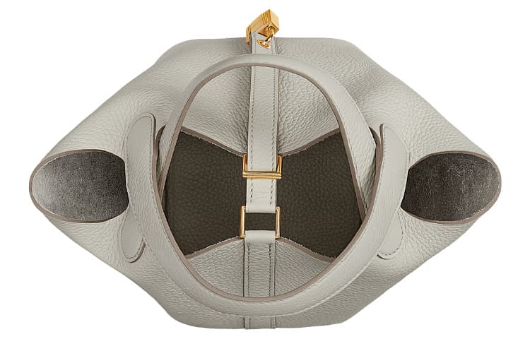 Сумка HERMES Picotin Lock 18 Clemence 8L Beton - изображение 3