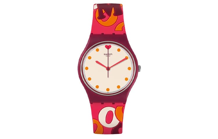 Часы Swatch Quartz Механизм Женские часы 34 мм Бежевый - изображение 1