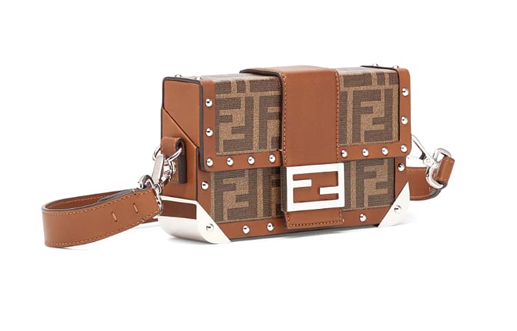 Сумка через плечо Fendi Baguette Trunk Brown - изображение 2