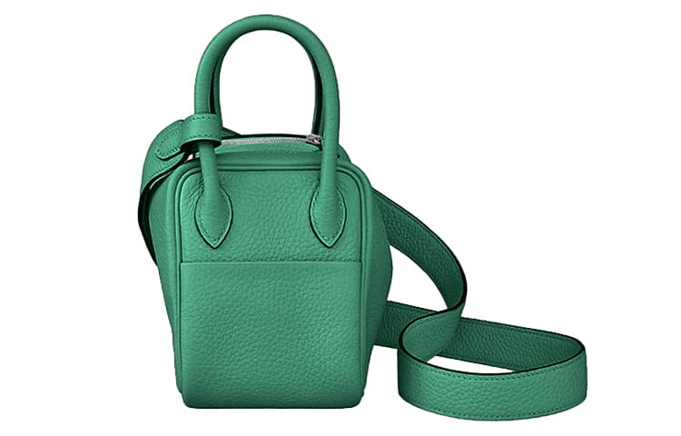Сумка HERMES Lindy Mini 19 Taurillon Clemence 6W Menthe - изображение 2