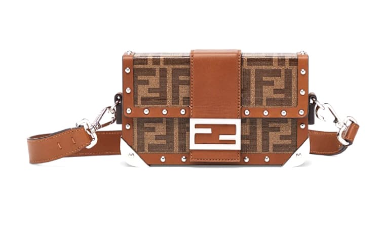 Сумка через плечо Fendi Baguette Trunk Brown - изображение 1
