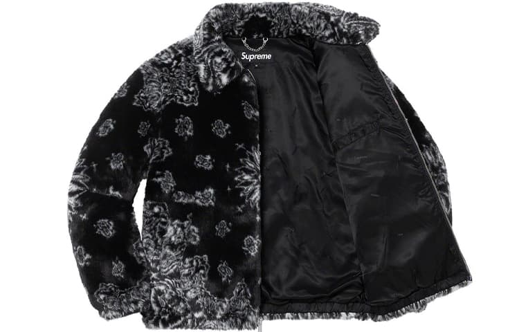Куртка Supreme Bandana Faux Fur Bomber Jacket - изображение 3