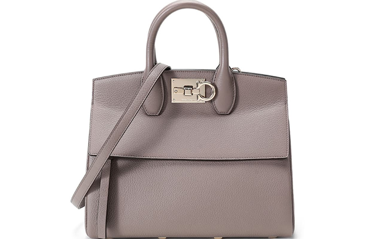 Сумка Ferragamo The Studio Brown Grey - изображение 1