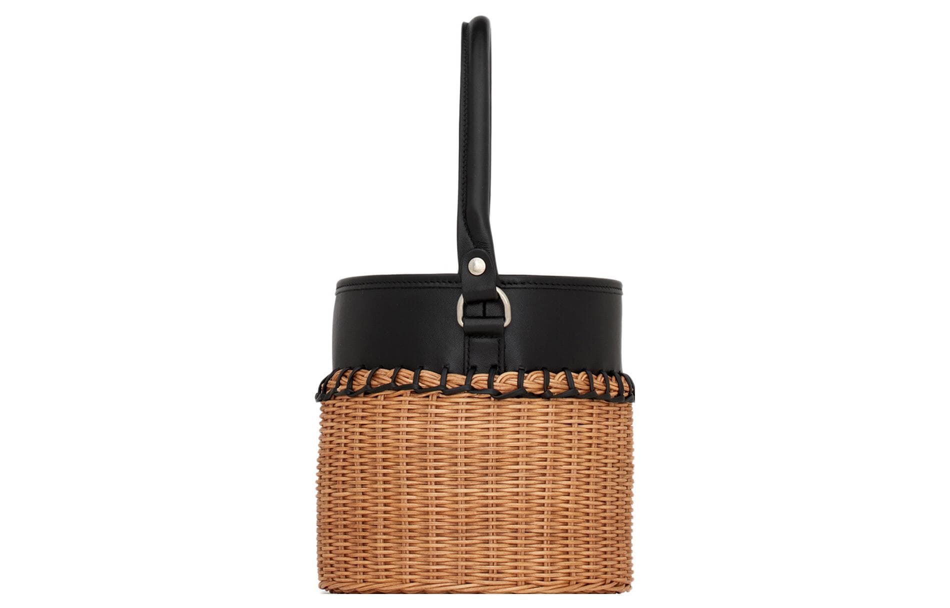 Сумка Saint Laurent Bucket Bag Natural Linen Black - изображение 5