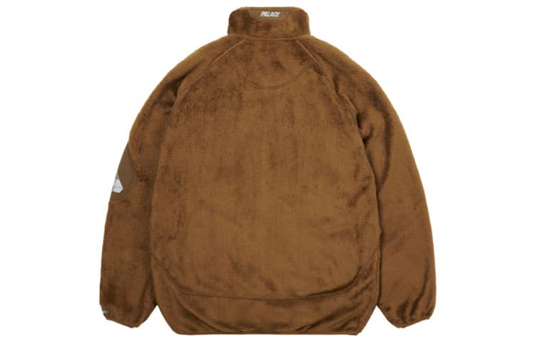 Куртка PALACE FW21 ULTIMO Polartec High Loft Track Jacket Brown Logo - изображение 2