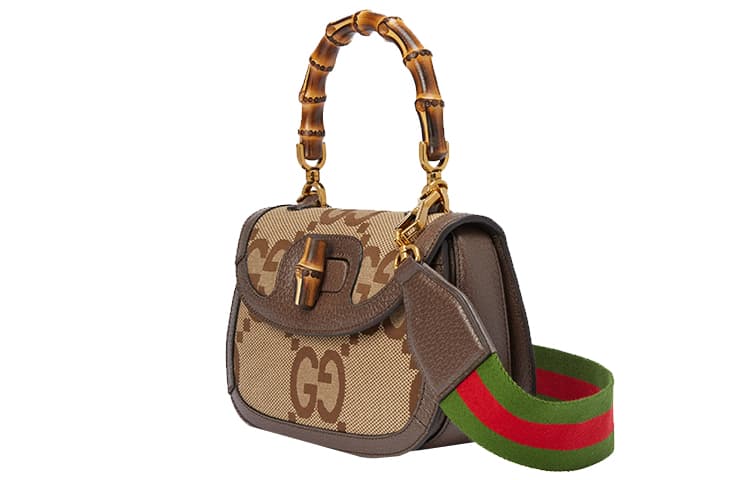 Сумка GUCCI Bamboo 1947 Jumbo GLogo - изображение 2