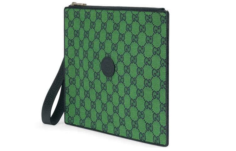 Сумка Gucci Logo Leather Wristlet - изображение 2
