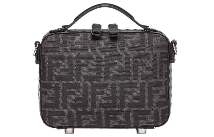 Сумка Fendi Logo Canvas Mini Shoulder Bag Gray - изображение 2