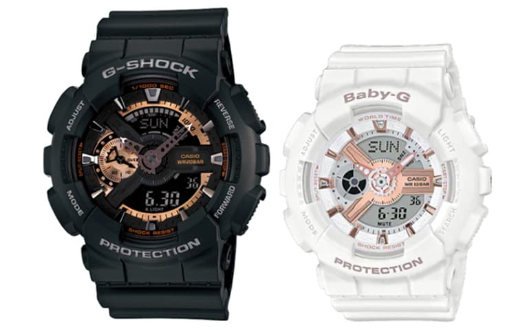 Часы CASIO G-SHOCK GA-110RG-1AJF & BABY-G BA-110RG-7AJF - изображение 1