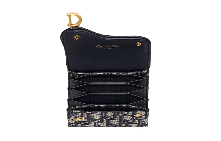 Картхолдер Dior Saddle Oblique Denim Blue - изображение 5