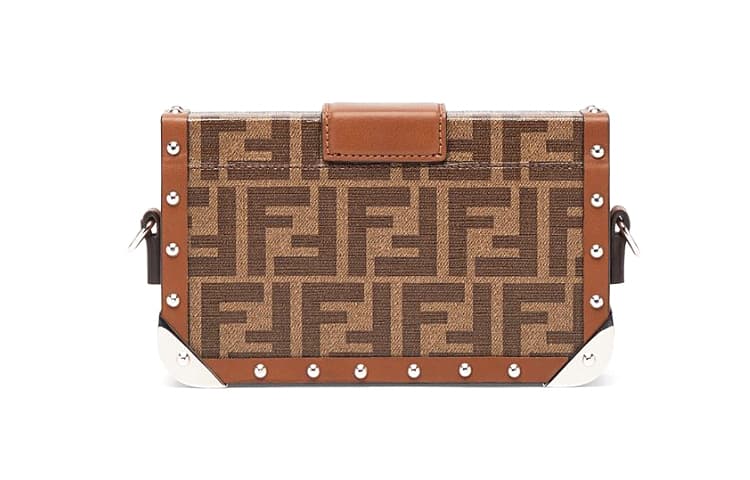 Сумка через плечо Fendi Baguette Trunk Brown - изображение 3