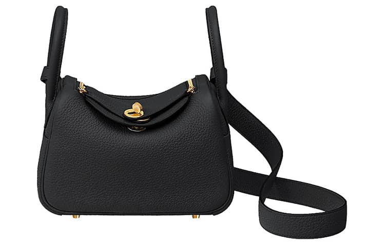 Сумка через плечо HERMES Lindy Mini 19 Taurillon Clemence Noir - изображение 1