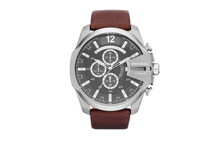 Механические часы Diesel Quartz Leather Strap Black Dial - изображение 1