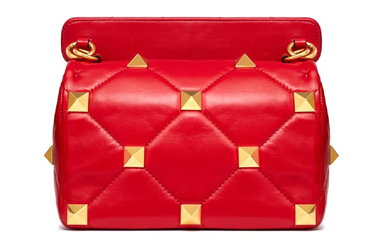 Сумка через плечо Valentino Napa Roma Studded Chain Bag Red - изображение 3