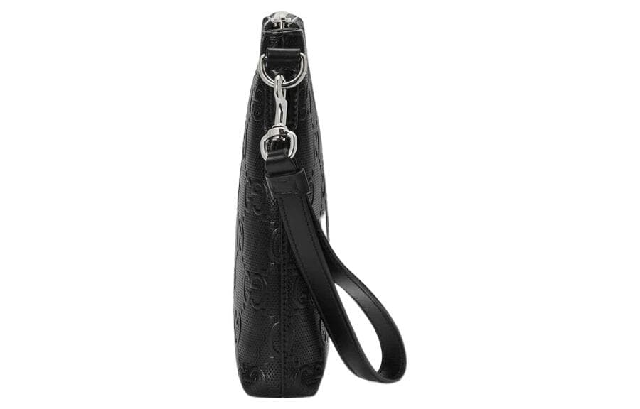 Сумка Gucci Leather Messenger Clutch Black - изображение 7