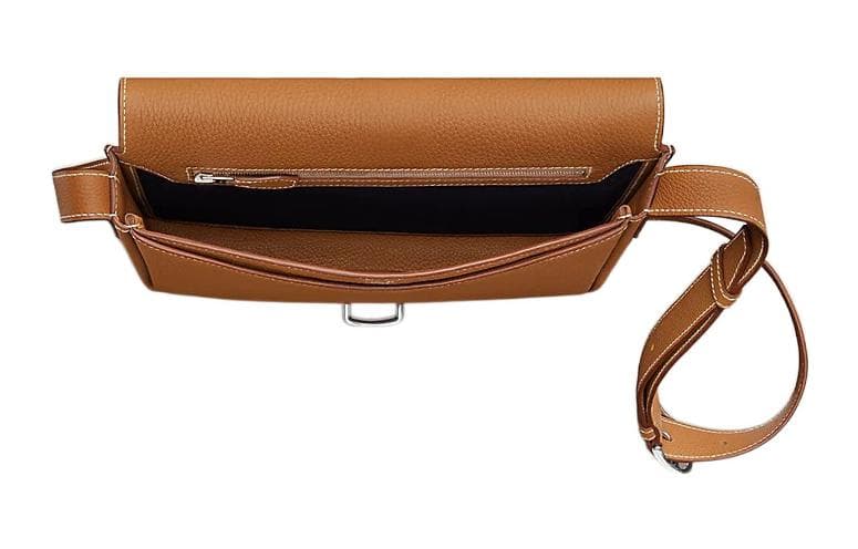 Сумка через плечо HERMES Steve Light Junior 37 Gold Togo - изображение 4
