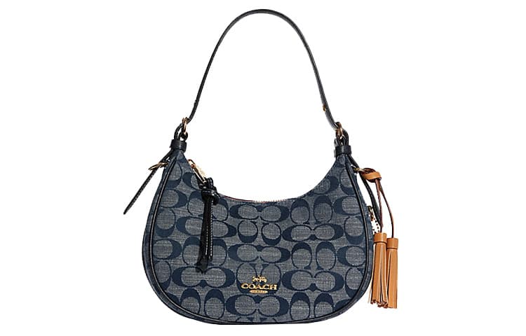 Мини-сумка Coach Kleo 21 Denim Blue - изображение 1