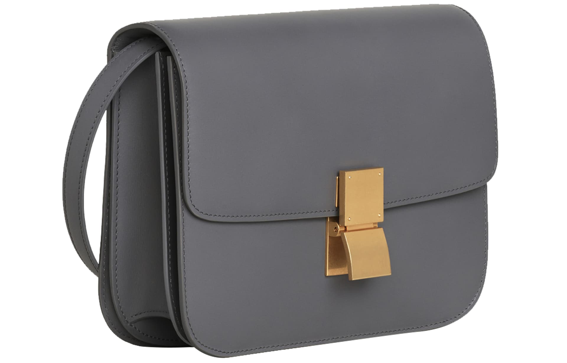 Сумка через плечо Celine Classic Box Medium Dark Grey - изображение 2