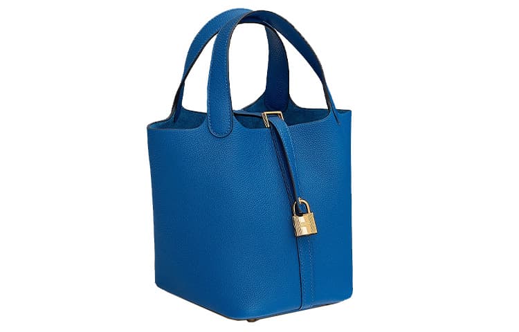 Сумка HERMES Picotin Maurice 71 Bleu France - изображение 4
