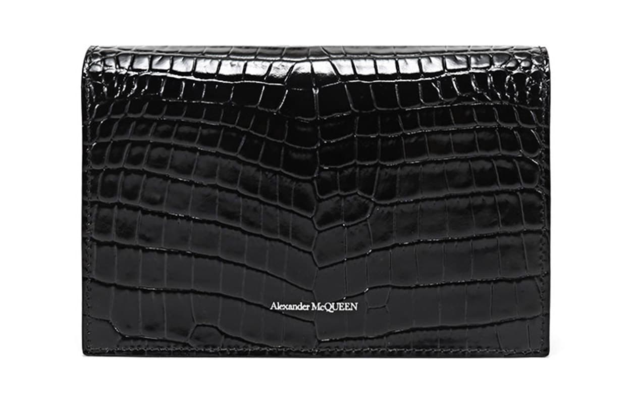 Мини-сумка Alexander McQueen Chain Leather Clutch Small Black - изображение 4