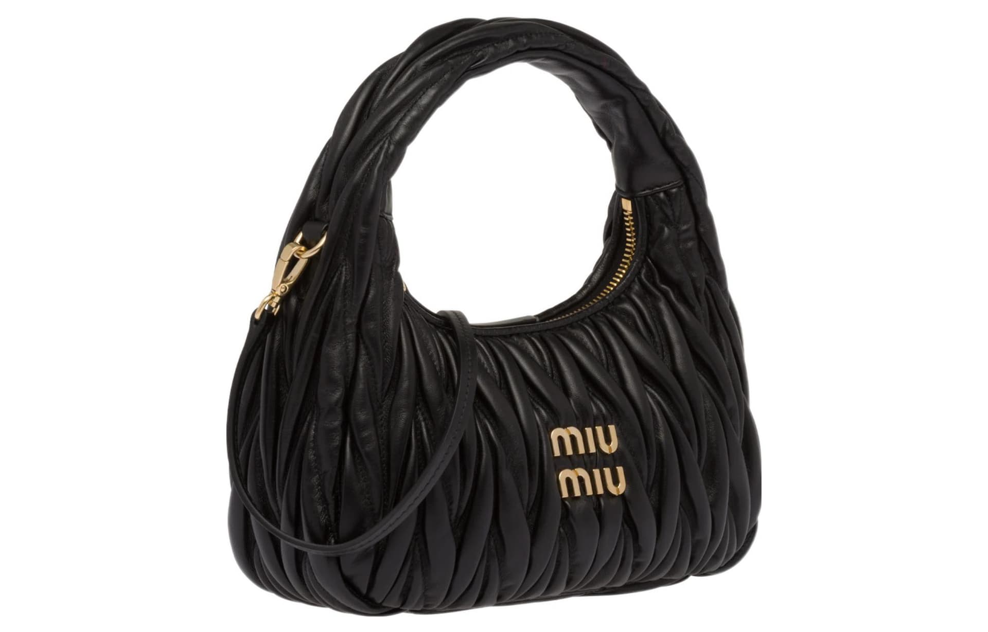 Сумка Miu Miu Matelassé Hobo Bag Black - изображение 2