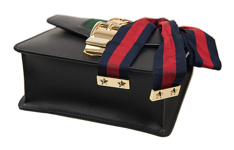 Сумка через плечо Gucci Sylvie Mini Black - изображение 4