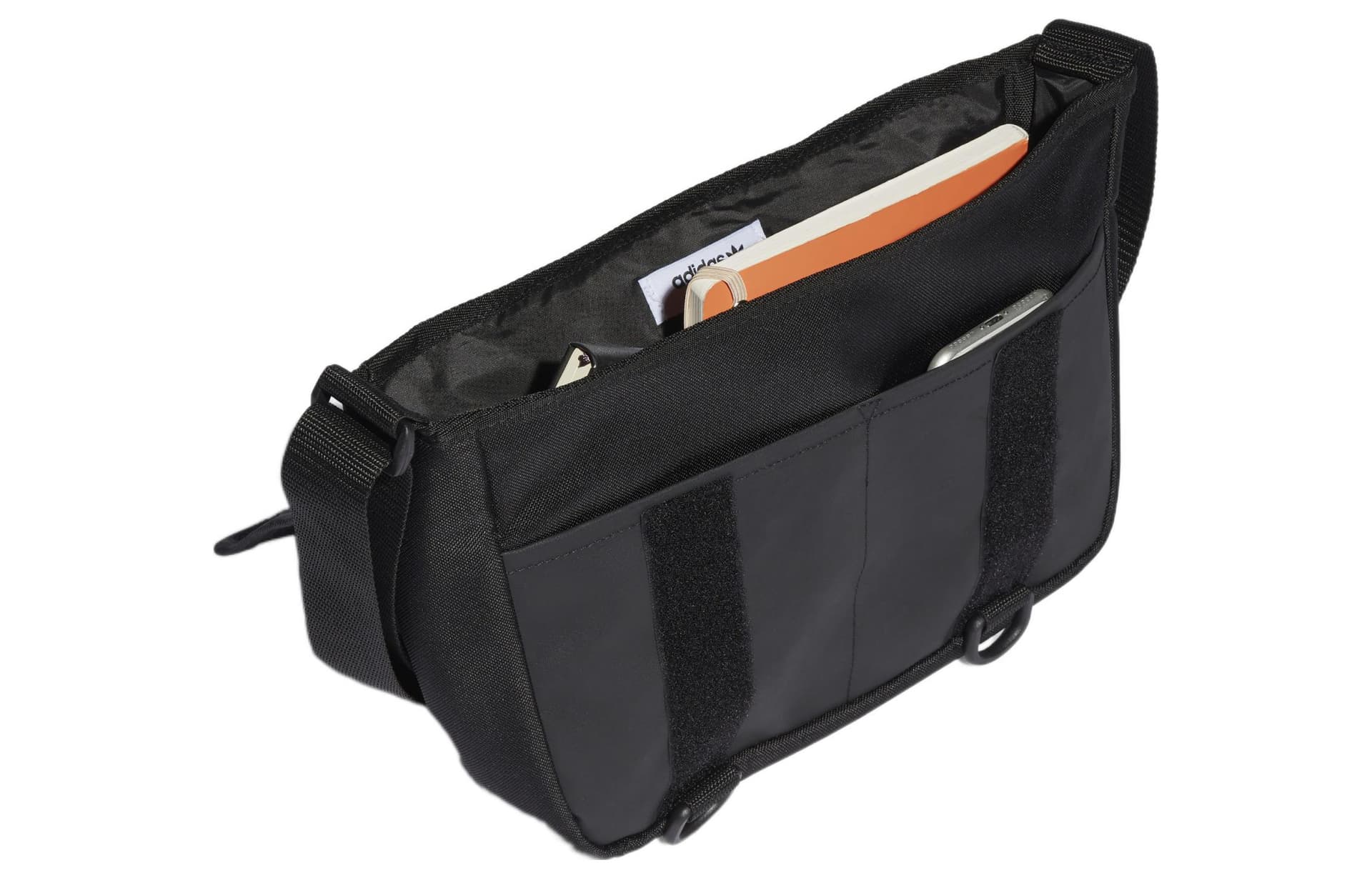 Сумка через плечо adidas Originals Large Logo TPU Messenger Bag Black - изображение 5