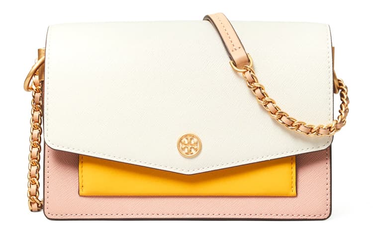 Сумка через плечо Tory Burch Robinson Mini White Pink - изображение 1