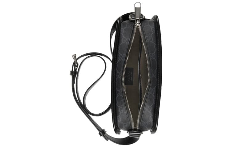 Сумка через плечо Gucci GG Logo Leather Box Bag Black - изображение 4