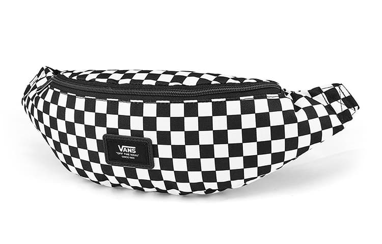 Поясная сумка Vans Classic Checkerboard Crossbody Bag Black White - изображение 2