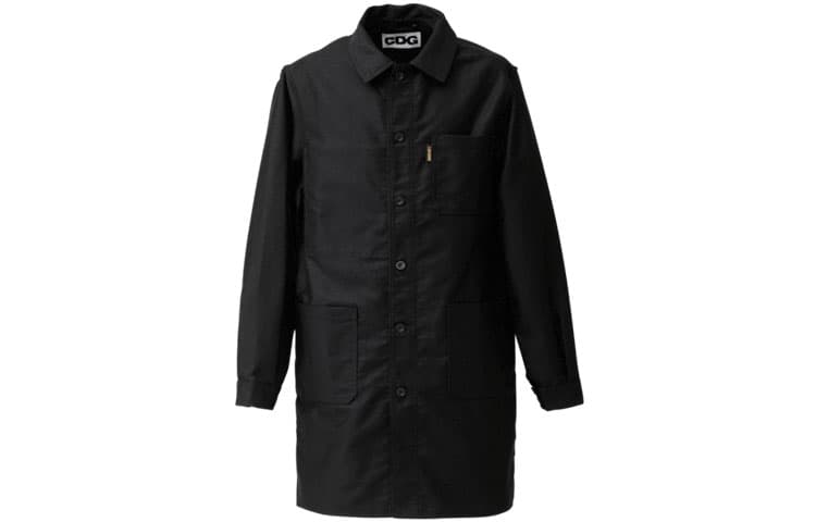 Куртка CDG Long Jacket Black - изображение 2